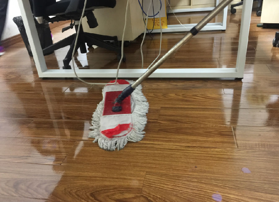 远安县木地板保洁案例